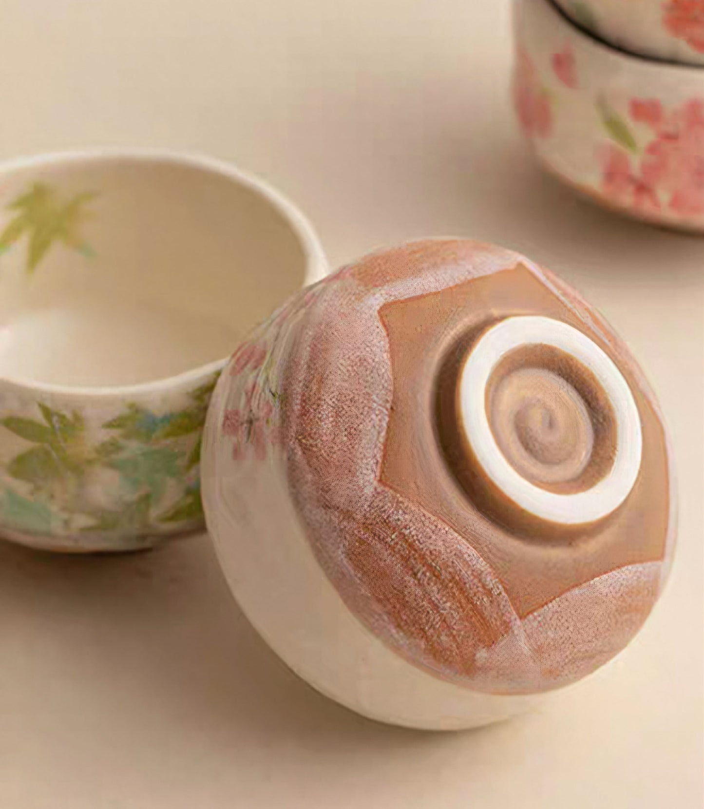 Hatsuichi Small Mino ware Bowl Hydrangea