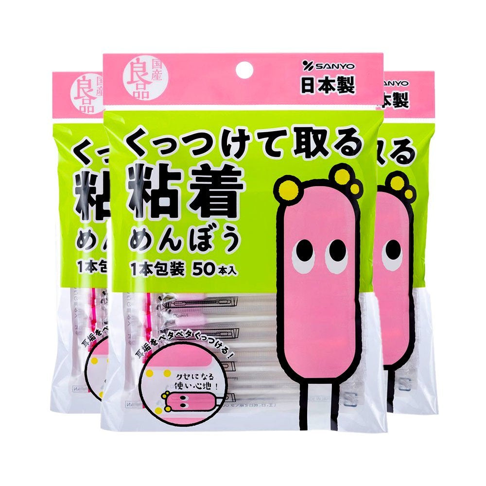 SANYO Cotton Buds Sticky Type 50 Buds x 3 Bags
