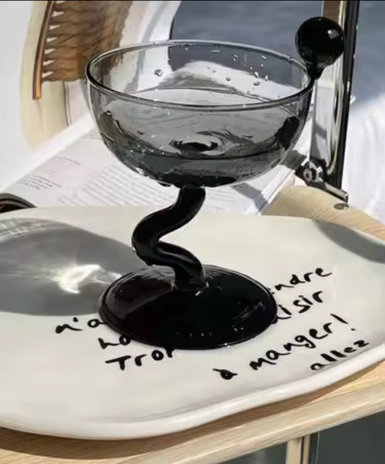 Nordic Style Colour Dessert/Wine Borosilicate Glass