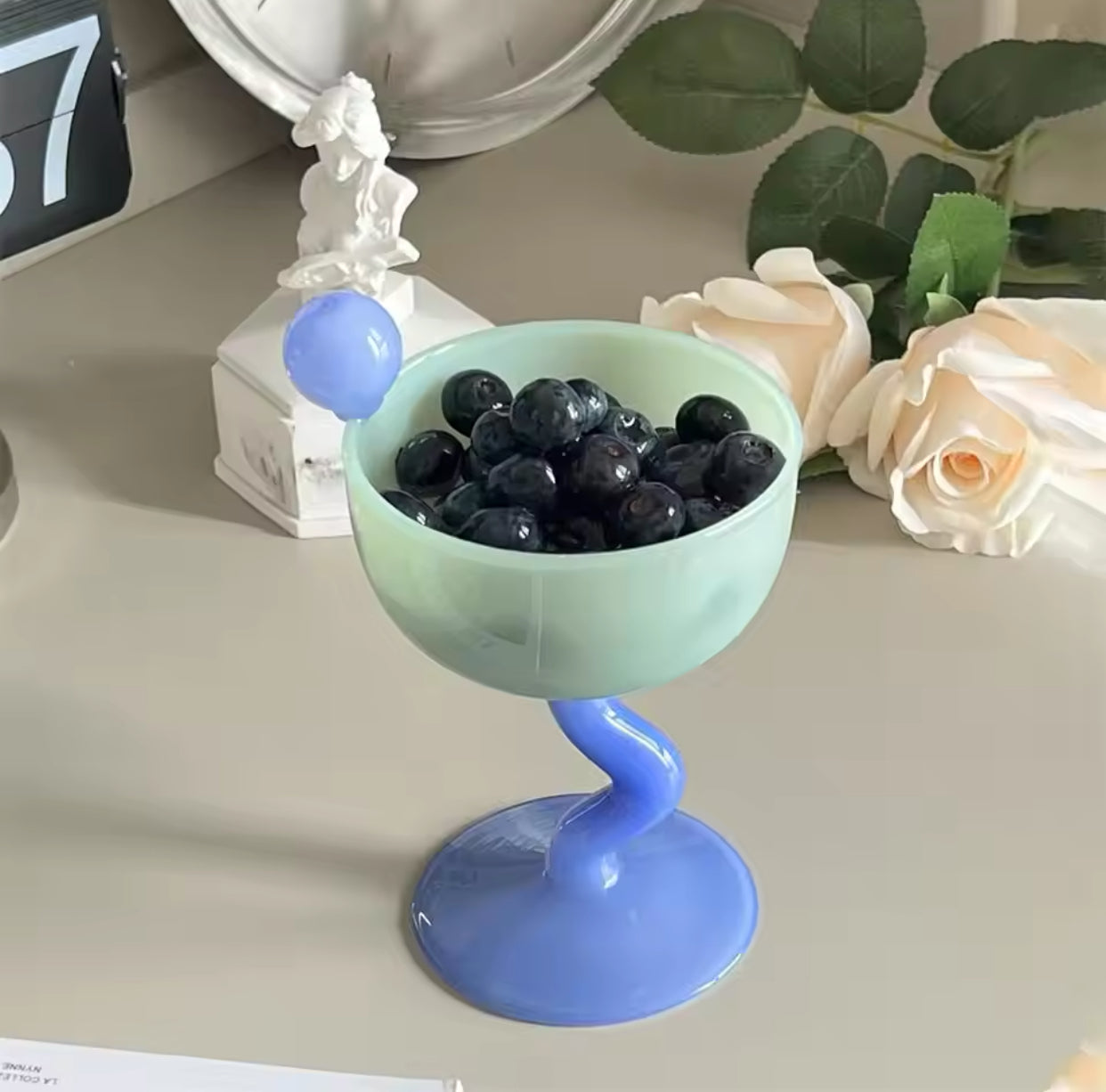 Nordic Style Colour Dessert/Wine Borosilicate Glass