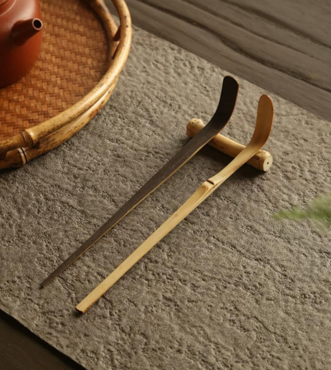 Light Chashaku Japanese Bamboo Ladle for Matcha Powder