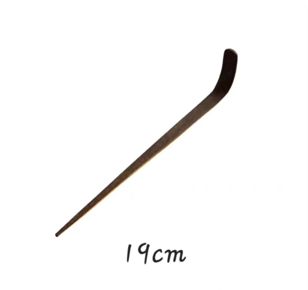 Dark Chashaku Japanese Bamboo Spoon for Matcha Powder