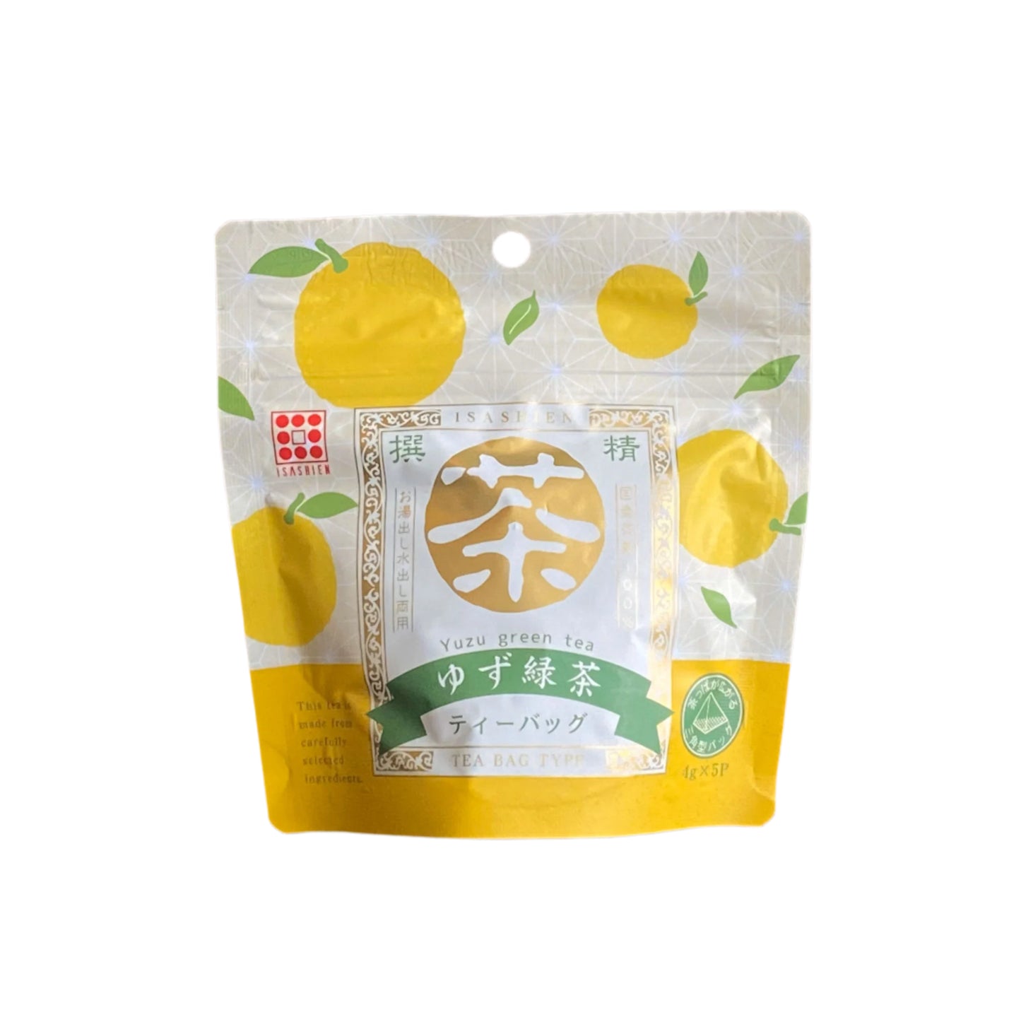 ISASHIEN Yuzu Ryokucha Green Tea (ゆず緑茶)4gx5p