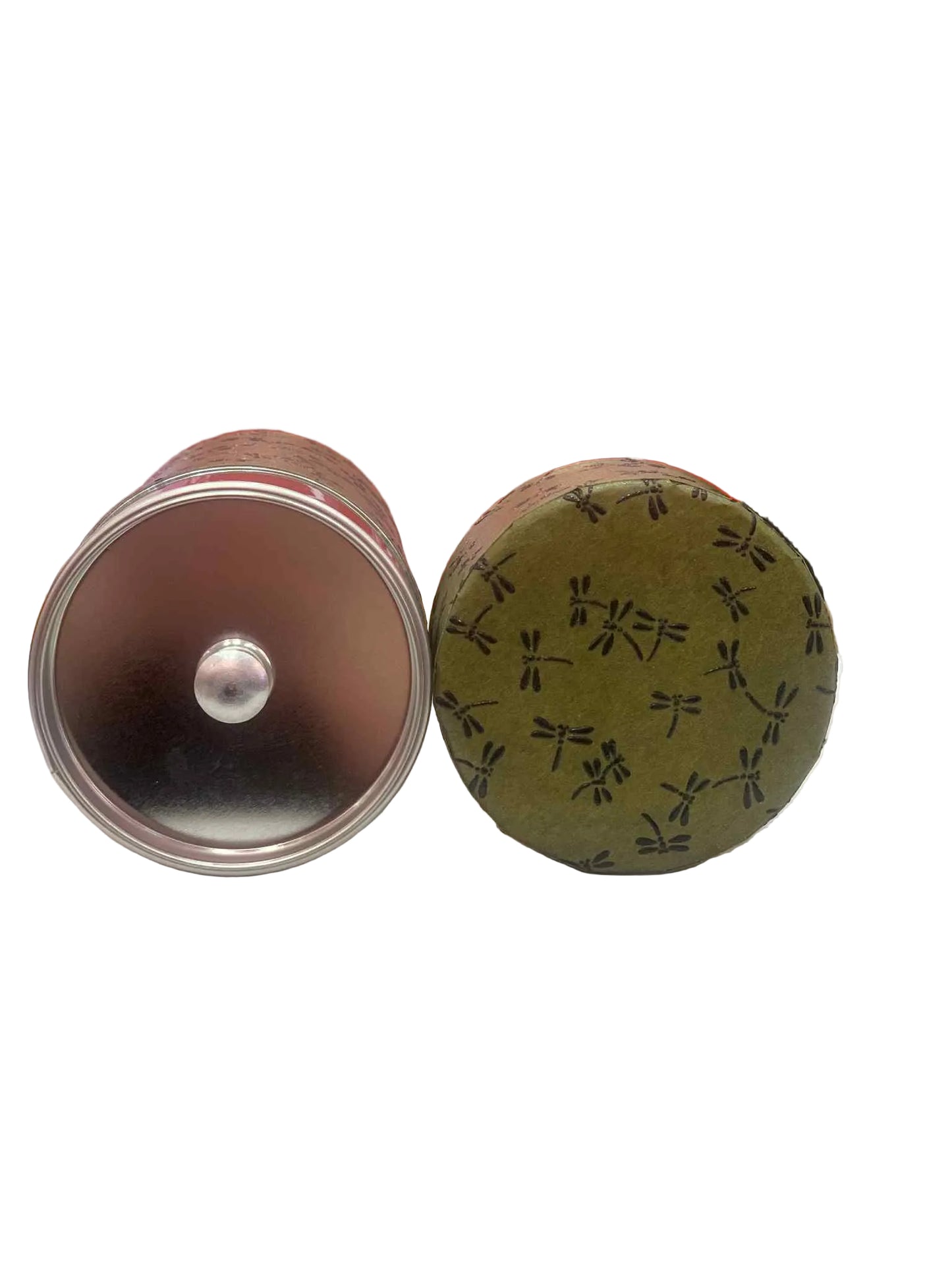 KOTODO Green Dragonflies Washi Tea Canister 200g