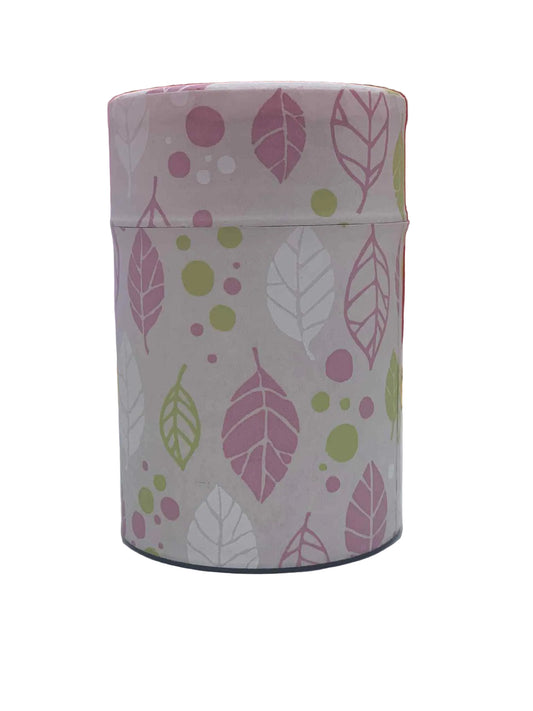 KOTODO Pink Leaves Tea Washi Tea Canister 100g
