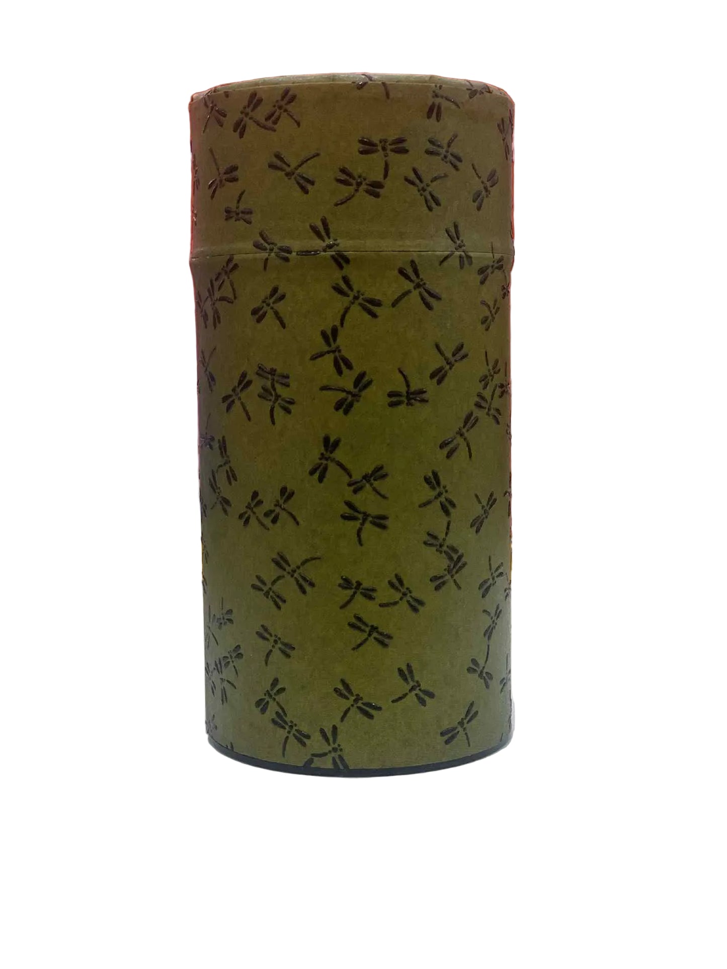KOTODO Green Dragonflies Washi Tea Canister 200g