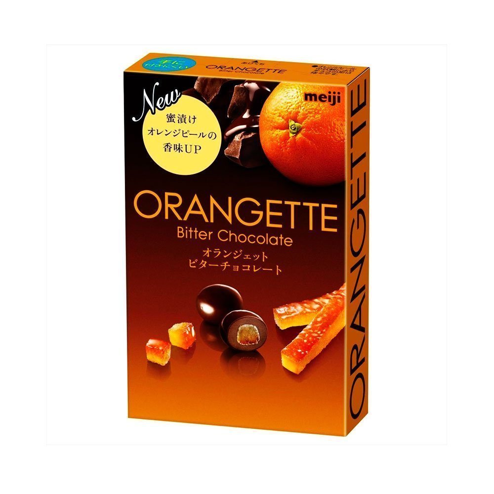 MEIJI Orangette Bitter Chocolate Covered Orange Peel 49g