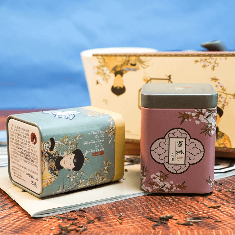 ChaYanYueSe Jiangnan Tea Set ( Peach Oolong & Osmanthus Flower Oolong Tea)