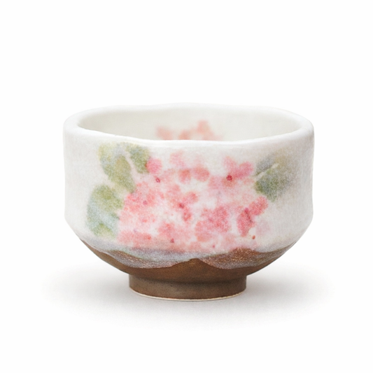 Hatsuichi Small Mino ware Bowl Pink Garden
