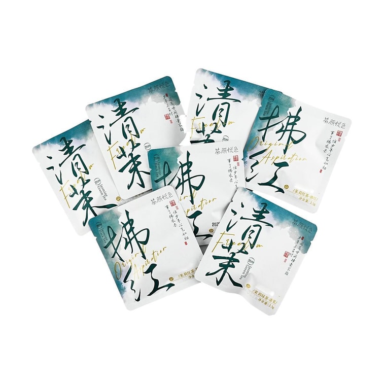 ChaYanYueSe Jasmine Oolong Tea & Black Tea Bags 0.61 oz- 7 Tea Bags