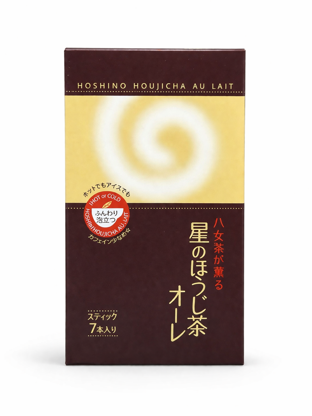 Hoshino Hojicha Au Lait – Premium Yame Hojicha Latte Mix (7 x 15g Sticks)
