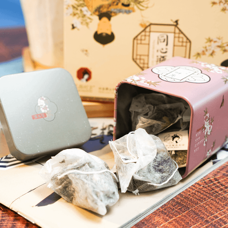 ChaYanYueSe Jiangnan Tea Set ( Peach Oolong & Osmanthus Flower Oolong Tea)