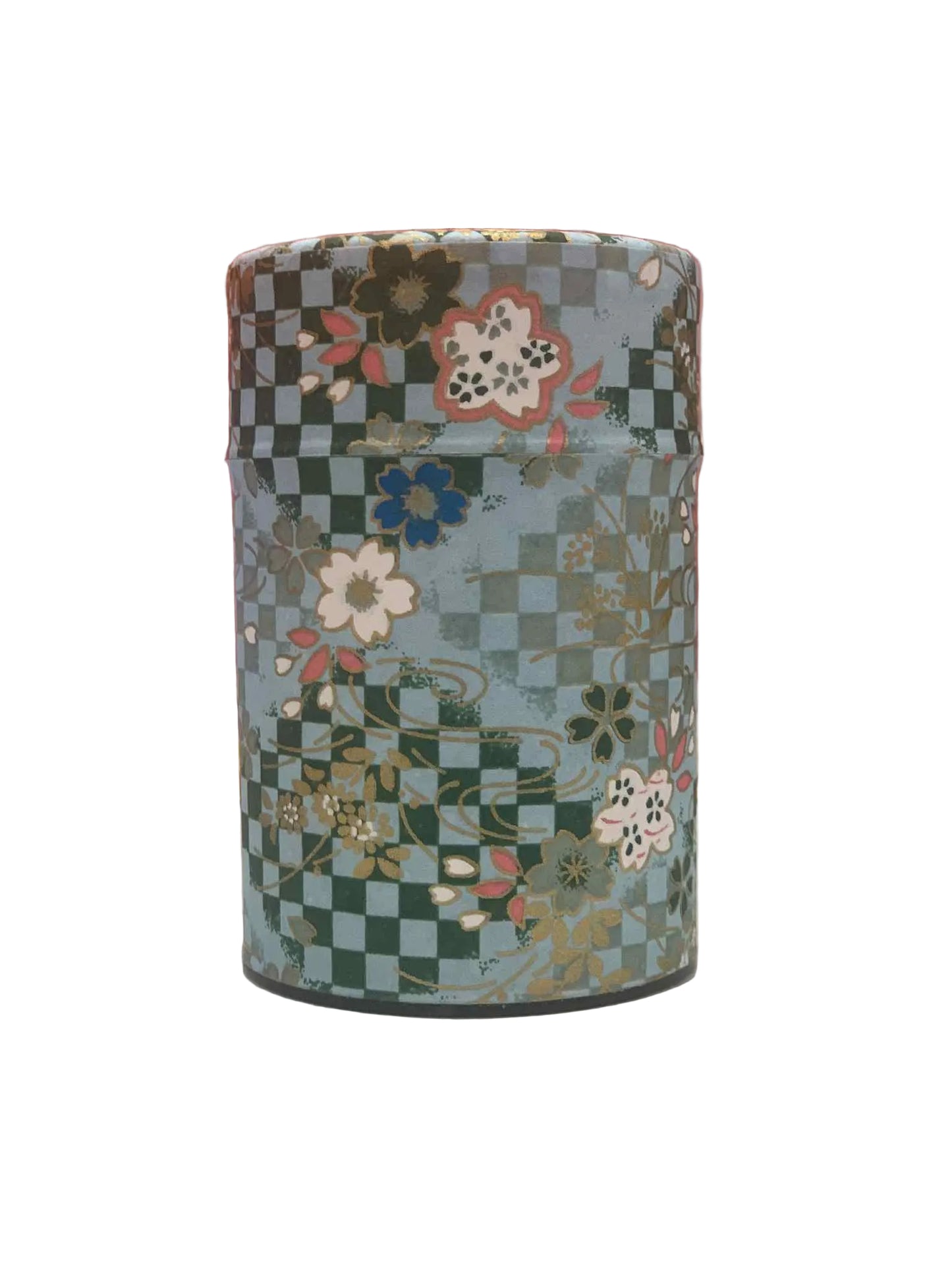 KOTODO Light Blue Caro Sakura Washi Tea Canister 100g