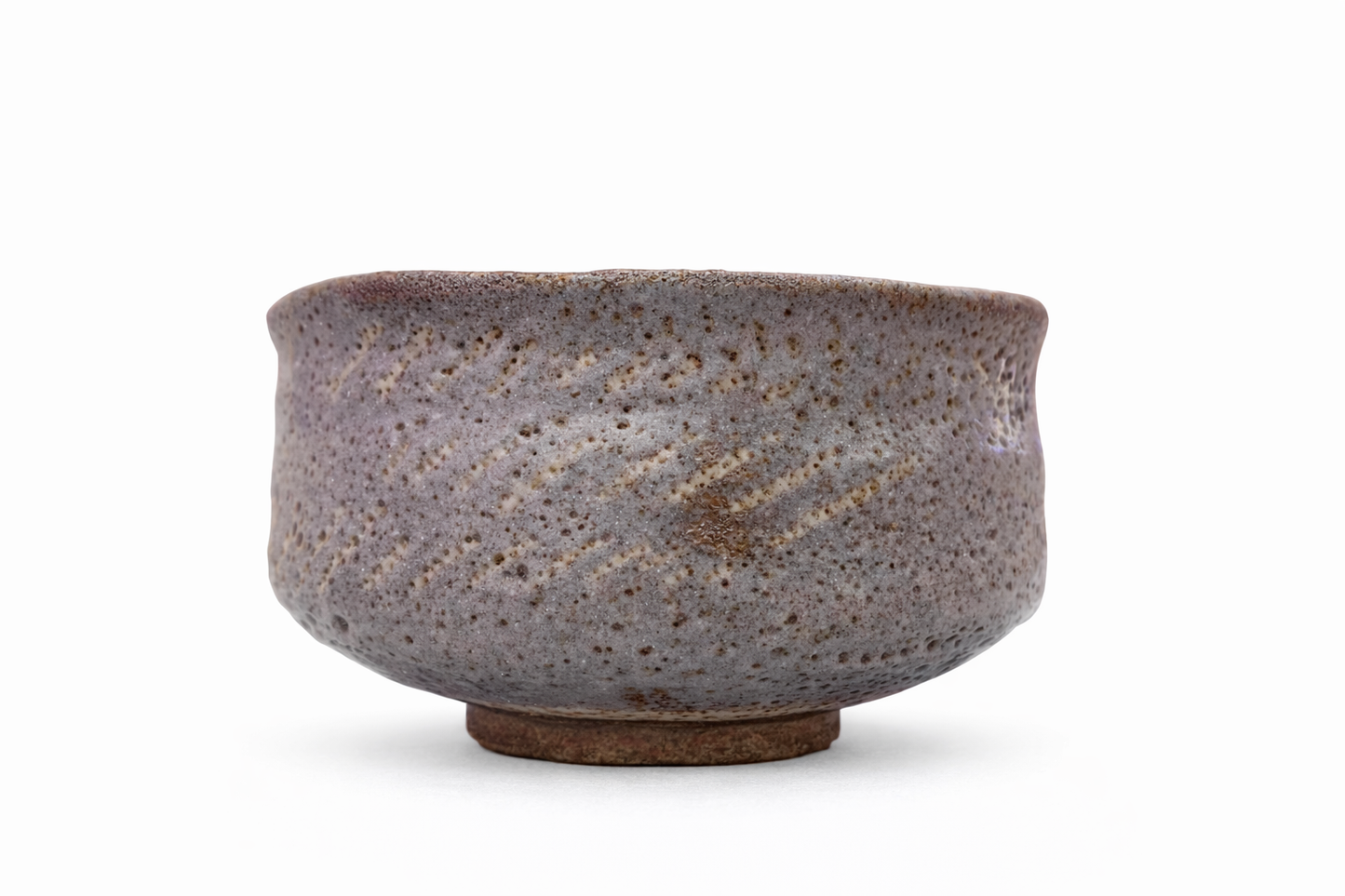 TEA PARTY High Quality Ceramic Tea Bowl-  Grey Natural Scratched