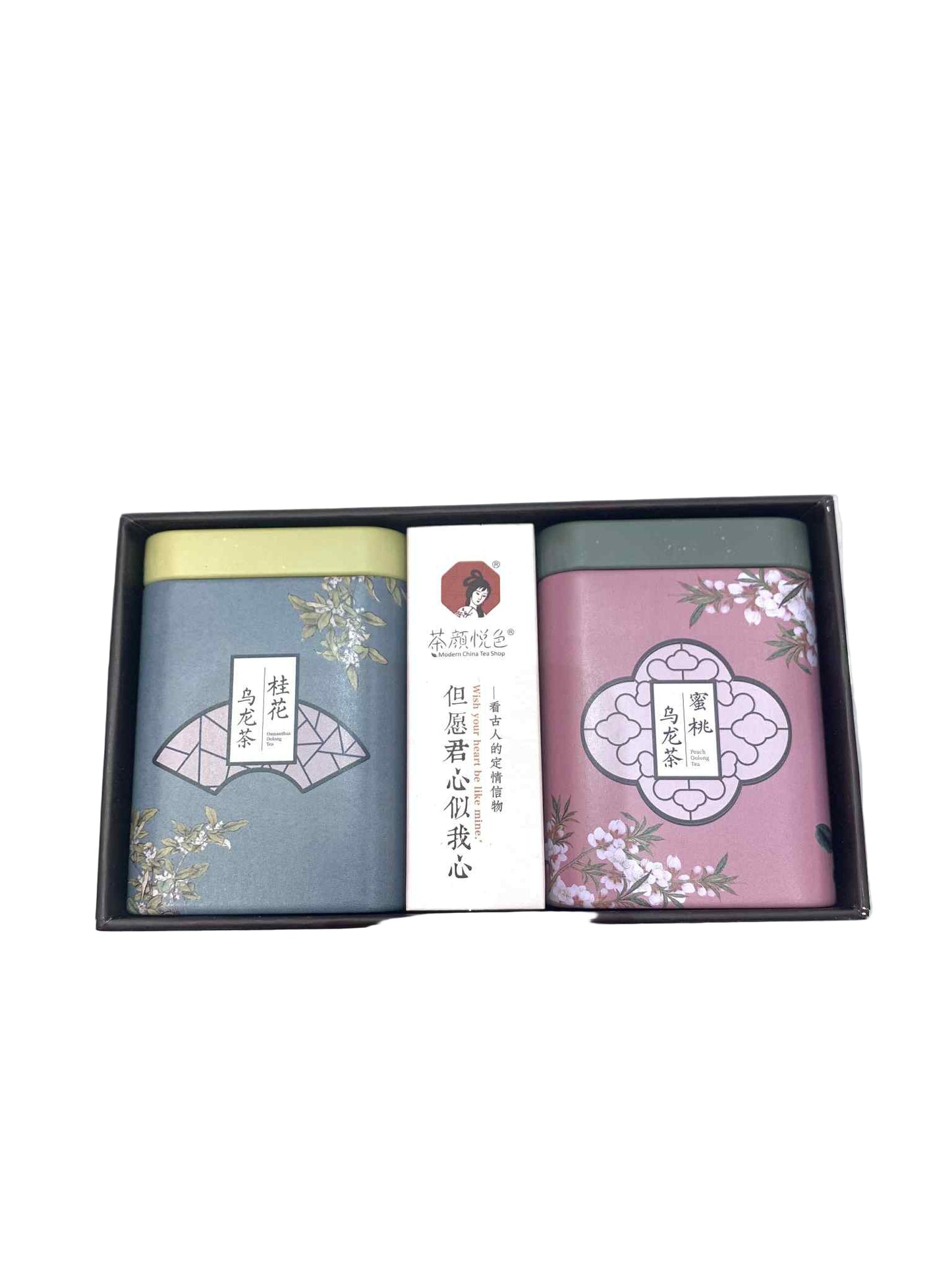 ChaYanYueSe Jiangnan Tea Set ( Peach Oolong & Osmanthus Flower Oolong Tea)