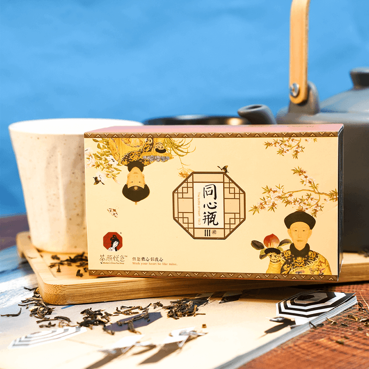 ChaYanYueSe Jiangnan Tea Set ( Peach Oolong & Osmanthus Flower Oolong Tea)