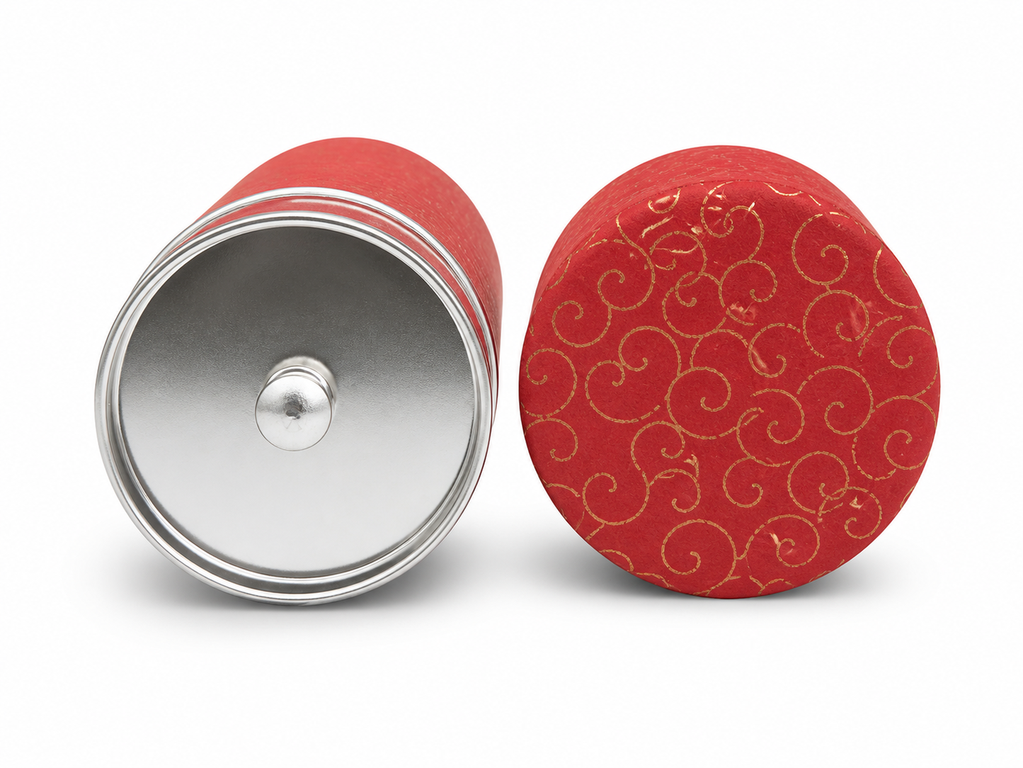 KOTODO Karakusa Crimson Washi Tea Canister 200g