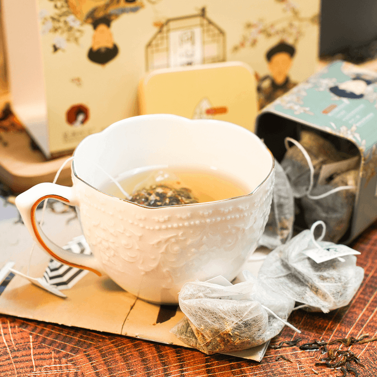 ChaYanYueSe Jiangnan Tea Set ( Peach Oolong & Osmanthus Flower Oolong Tea)