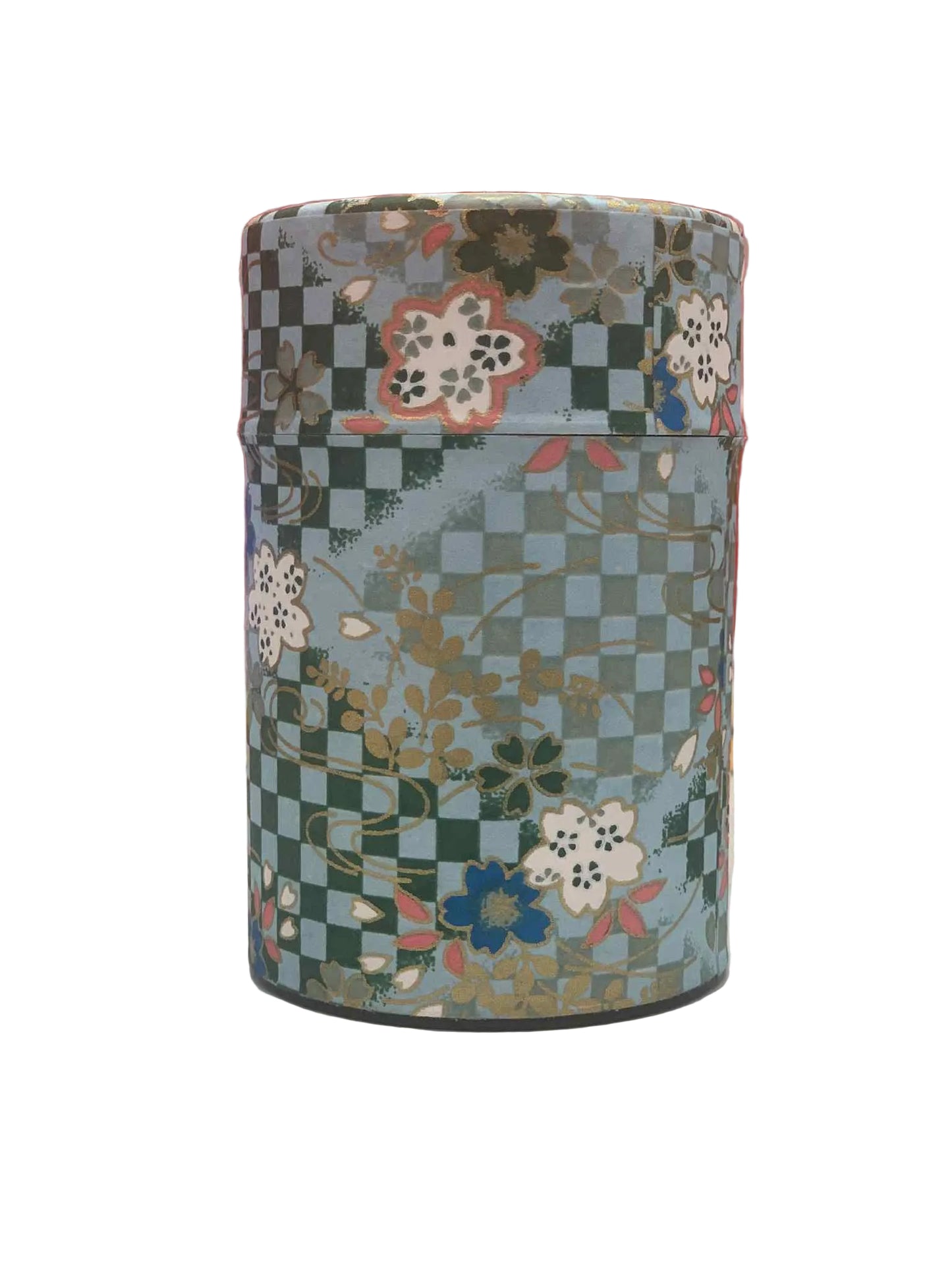 KOTODO Light Blue Caro Sakura Washi Tea Canister 100g
