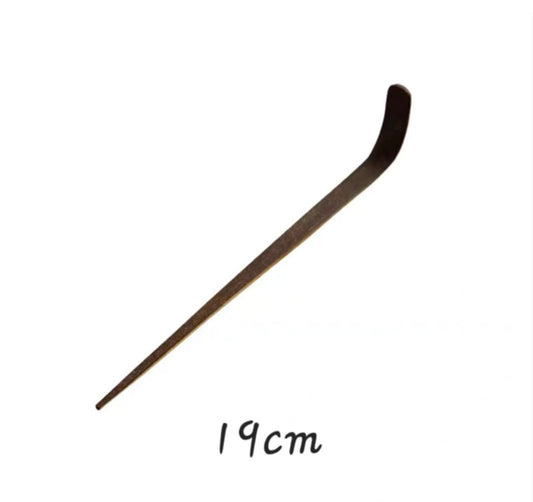 Dark Chashaku Japanese Bamboo Spoon for Matcha Powder