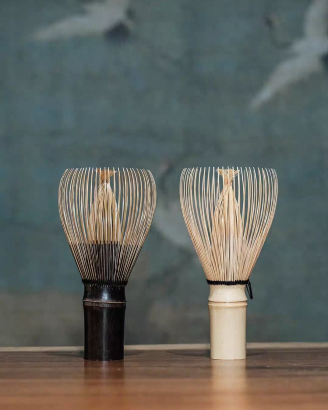 Dark Painted 100 Tips Bamboo Chasen