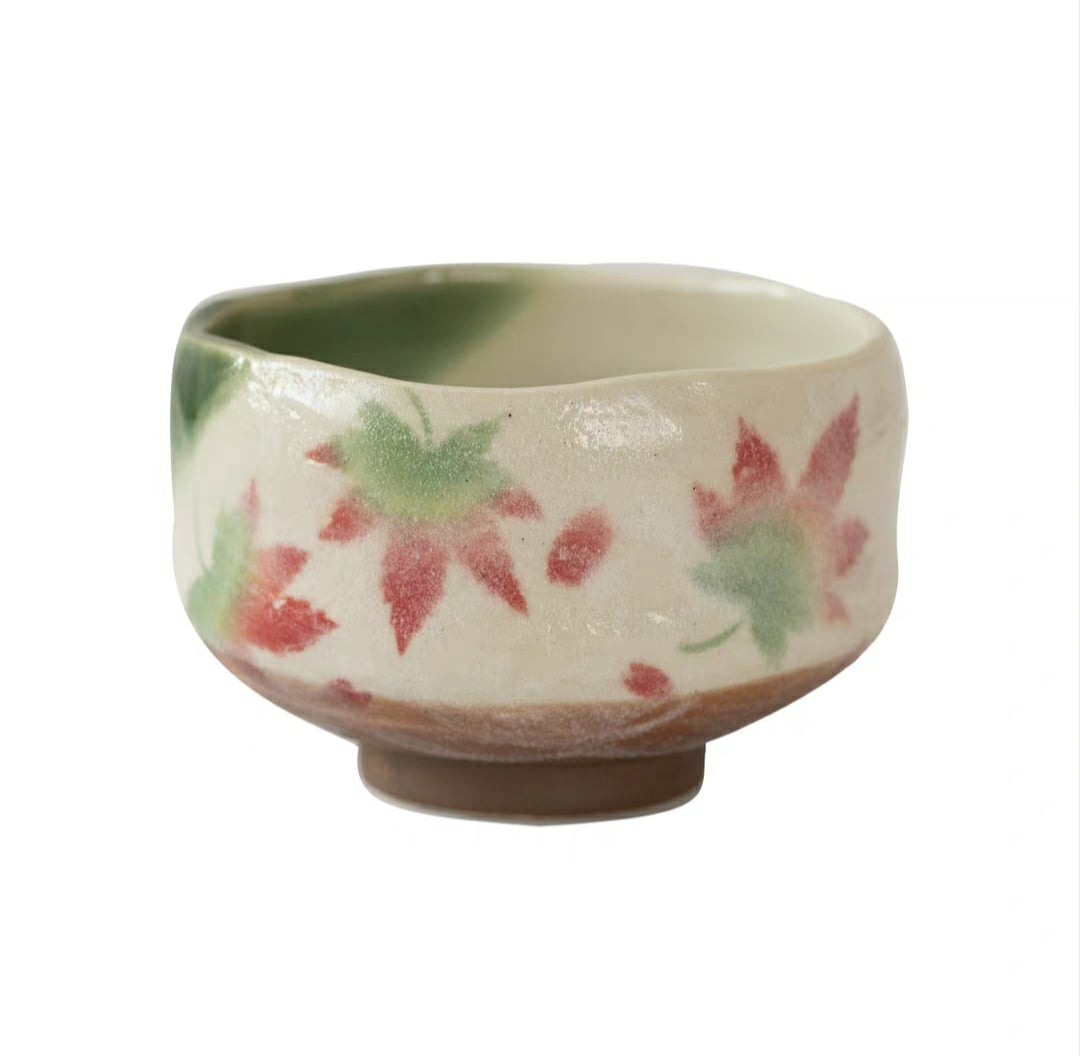 Hatsuichi Small Mino ware Bowl Seasonal Maple Leaves