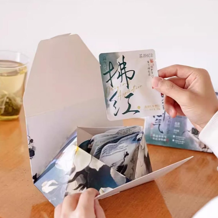 ChaYanYueSe Jasmine Oolong Tea & Black Tea Bags 0.61 oz- 7 Tea Bags