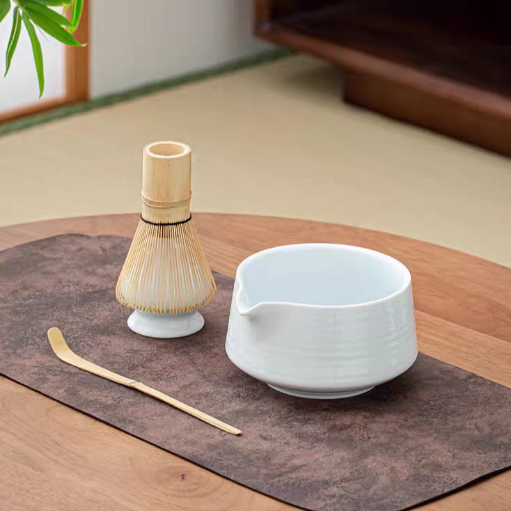 Cloud Pastel Blue Ceramic Matcha Bowl