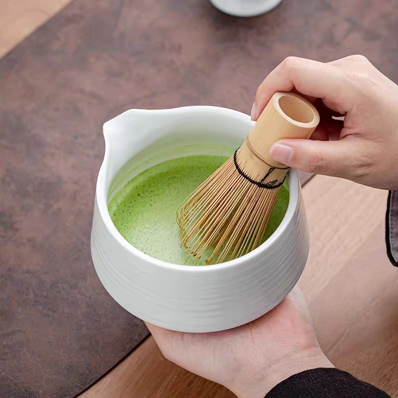 Cloud Pastel Blue Ceramic Matcha Bowl